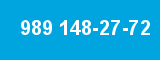 989 148-27-72 989 148-27-72